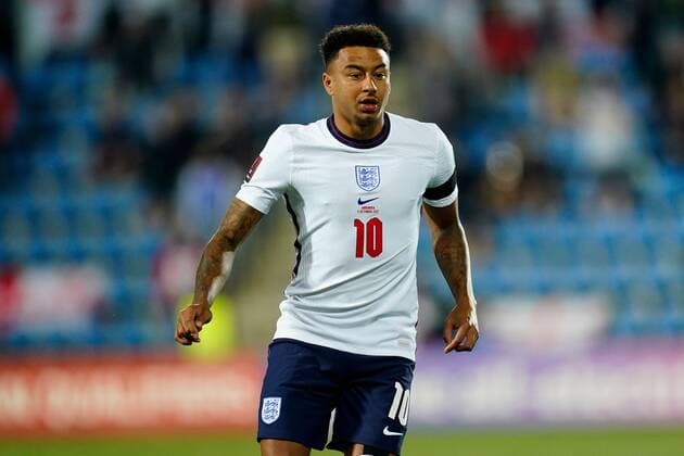 Mandatory Credit: Photo by Sergio Ruiz Pressinphoto Shutterstock (12531158m) Jesse Lingard of England Andorra v England, FIFA World Cup, WM, Weltmeisterschaft, Fussball 2022 Qualifier. Football, Comunal Stadium, Andorra, 9 Oct 2021 Editorial use only Andorra v England, FIFA World Cup 2022 Qualifier. Football, Comunal Stadium, Andorra, 9 Oct 2021 Editorial use only Copyright: xSergioxRuiz Pressinphoto Shutterstockx 12531158m