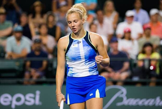 Mandatory Credit: Photo by Rob Prange Shutterstock (12524631ct) Katerina Siniakova of the Czech Republic in action during the second round at the 2021 BNP Paribas Open WTA, Tennis Damen 1000 tennis tournament BNP Paribas Open, Tennis, Day 4, Indian Wells Tennis Garden, California, USA - 09 Oct 2021 BNP Paribas Open, Tennis, Day 4, Indian Wells Tennis Garden, California, USA - 09 Oct 2021 Copyright: xRobxPrange Shutterstockx 12524631ct