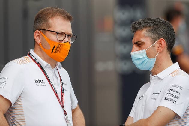 SEIDL Andreas, Team Principal of McLaren Racing, STELLA Andrea (ita), Racing Director of McLaren Racing, portrait during the Formula 1 Aramco United States Grand Prix 2021, 17th round of the 2021 FIA Formula One World Championship, WM, Weltmeisterschaft from October 21 to 24, 2021 on the Circuit of the Americas, in Austin, Texas, United States of American - F1 - UNITED STATES GRAND PRIX 2021 DPPI Panoramic 00121035__V2_5725