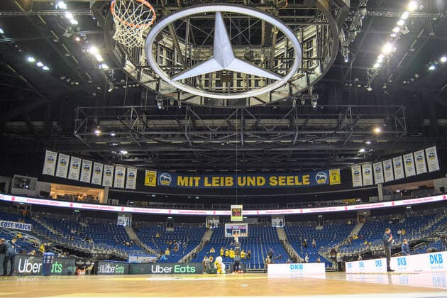 Arena - Halle - Uebersicht vor dem Spiel, 24.10.2021, BBL, Alba Berlin vs - BG Goettingen, in der Mercedes Benz Arena, GER, Berlin, 24.10.21, BBL, Alba vs - BG Goettingen, Berlin Copyright: xUwexKoch Eibner-Pressefotox EP_UKH