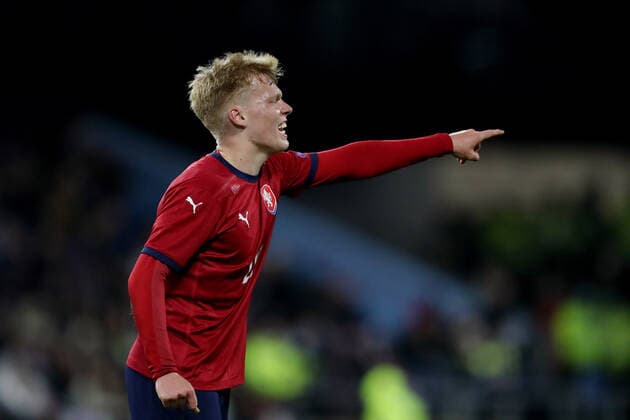 Mandatory Credit: Photo by Paul Greenwood Shutterstock (12598524l) Jan Zamburek of Czech Republic U21, U 21 England U21 v Czech Republic U21, UEFA U21 European Championship, EM, Europameisterschaft 2023 Qualifying, Group G, Football, Turf Moor, Burnley, UK - 11 Nov 2021 EDITORIAL USE ONLY No use with unauthorised audio, video, data, fixture lists, club league logos or live services. Online in-match use limited to 120 images, no video emulation. No use in betting, games or single club league player publications. England U21 v Czech Republic U21, UEFA U21 European Championship 2023 Qualifying, Group G, Football, Turf Moor, Burnley, UK - 11 Nov 2021 EDITORIAL USE ONLY No use with unauthorised audio, video, data, fixture lists, club league logos or live services. Online in-match use limited to 120 images, no video emulation. No use in betting, games or single club league player publications. Copyright: xPaulxGreenwood Shutterstockx 12598524l
