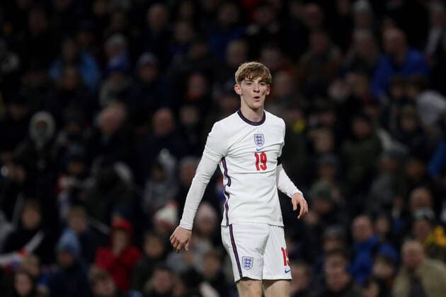 Mandatory Credit: Photo by Paul Greenwood Shutterstock (12598524bk) Anthony Gordon of England U21, U 21 England U21 v Czech Republic U21, UEFA U21 European Championship, EM, Europameisterschaft 2023 Qualifying, Group G, Football, Turf Moor, Burnley, UK - 11 Nov 2021 EDITORIAL USE ONLY No use with unauthorised audio, video, data, fixture lists, club league logos or live services. Online in-match use limited to 120 images, no video emulation. No use in betting, games or single club league player publications. England U21 v Czech Republic U21, UEFA U21 European Championship 2023 Qualifying, Group G, Football, Turf Moor, Burnley, UK - 11 Nov 2021 EDITORIAL USE ONLY No use with unauthorised audio, video, data, fixture lists, club league logos or live services. Online in-match use limited to 120 images, no video emulation. No use in betting, games or single club league player publications. Copyright: xPaulxGreenwood Shutterstockx 12598524bk