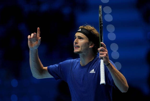 Mandatory Credit: Photo by Ella Ling Shutterstock (12603335v) Alexander Zverev of Germany frustrated Nitto ATP, Tennis Herren World Tour Finals, Day 3, Tennis, Pala Alpitour, Turin, Italy - 16 Nov 2021 Nitto ATP World Tour Finals, Day 3, Tennis, Pala Alpitour, Turin, Italy - 16 Nov 2021 Copyright: xEllaxLing Shutterstockx 12603335v