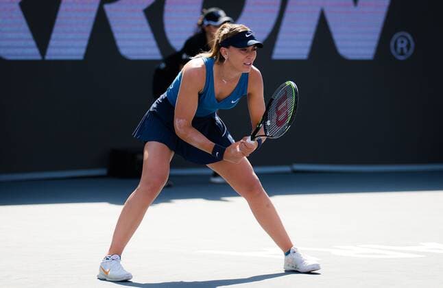 Tennis, WTA Finals in Guadalajara, Garbine Muguruza - Paula Badosa Mandatory Credit: Photo by Rob Prange Shutterstock (12596815f) Paula Badosa of Spain in action during the semi-final at the 2021 Akron WTA, Tennis Damen Finals Guadalajara WTA tennis tournament Akron WTA Finals, Day 7, Tennis, Panamerican Tennis Center Guadalajara, Mexico - 16 Nov 2021 Akron WTA Finals, Day 7, Tennis, Panamerican Tennis Center Guadalajara, Mexico - 16 Nov 2021 Copyright: xRobxPrange Shutterstockx 12596815f