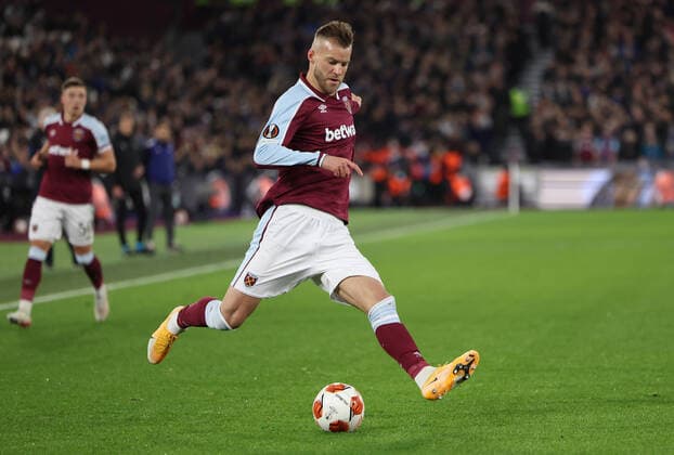 Mandatory Credit: Photo by Simon Dael Shutterstock (12637595ac) Andriy Yarmolenko of West Ham West Ham United v Dinamo Zagreb, UEFA Europa League, Group H, Football, London Stadium, London, UK - 09 Dec 2021 EDITORIAL USE ONLY No use with unauthorised audio, video, data, fixture lists, club league logos or live services. Online in-match use limited to 120 images, no video emulation. No use in betting, games or single club league player publications. West Ham United v Dinamo Zagreb, UEFA Europa League, Group H, Football, London Stadium, London, UK - 09 Dec 2021 EDITORIAL USE ONLY No use with unauthorised audio, video, data, fixture lists, club league logos or live services. Online in-match use limited to 120 images, no video emulation. No use in betting, games or single club league player publications. Copyright: xSimonxDael Shutterstockx 12637595ac