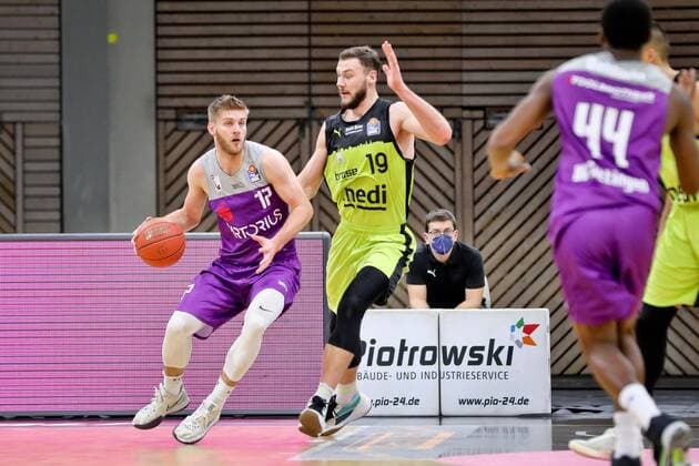 medi bayreuth - BG Goettingen , Basketball, Bundesliga, BBL, Spieltag 2, Spielzeit 2021 2022, 05.01.2022, medi bayreuth - BG Goettingen , Basketball, Bundesliga, BBL, Spieltag 2, Spielzeit 2021 2022, 05.01.2022, Foto: EIBNER Thorsten Ochs Bayreuth Copyright: xEibner-Pressefoto ThorstenxOchsx EP_TOS