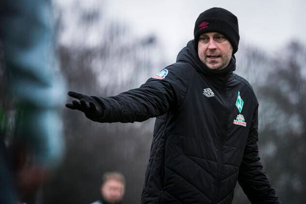 Sport Bilder des Tages GER, Training SV Werder Bremen, 07.01.2021, Trainingsgelaende am Wohninvest Weserstadion, Bremen, GER, Training SV Werder Bremen, im Bild: Mimik, Gestik, Emotion, Ole Werner (Cheftrainer SV Werder Bremen),