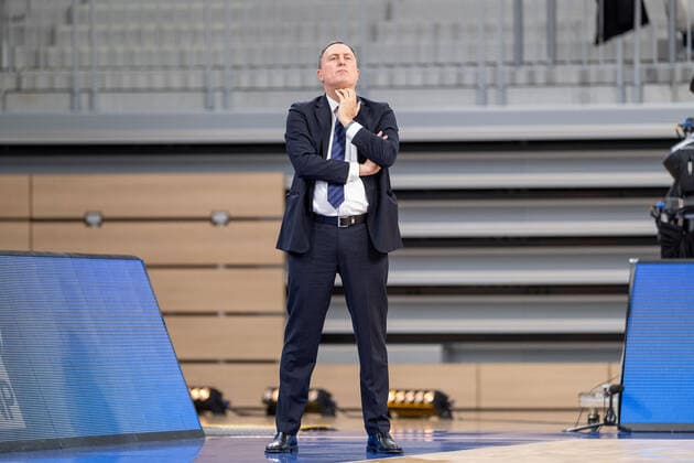 Branislav Ignjatovic (MLP Academics Heidelberg,Head Coach), MLP Academics Heidelberg vs. HAKRO Merlins Crailsheim, Basketball, easyCredit Bundesliga, 16.Spieltag, Saison 2021 2022, 07.01.2022, MLP Academics Heidelberg vs. HAKRO Merlins Crailsheim, Basketball, easyCredit Bundesliga, 16.Spieltag, Saison 2021 2022, 07.01.2022, Heidelberg Copyright: xEibner-Pressefotox EP_EER