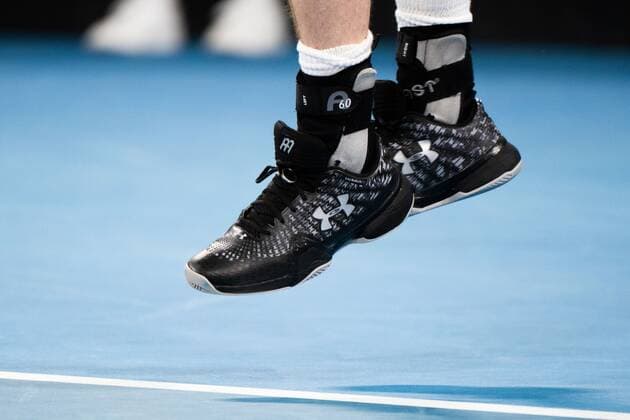 Mandatory Credit: Photo by Shutterstock (12755368w) Andy Murray in action during his Round of 32 Match Sydney Tennis Classic, Day 2, Tennis, Olympic Park, Sydney, Australia - 11 Jan 2022 Sydney Tennis Classic, Day 2, Tennis, Olympic Park, Sydney, Australia - 11 Jan 2022 Copyright: xShutterstockx 12755368w