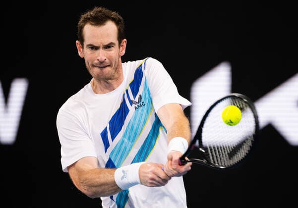 Mandatory Credit: Photo by Shutterstock (12755368r) Andy Murray in action during his Round of 32 Match Sydney Tennis Classic, Day 2, Tennis, Olympic Park, Sydney, Australia - 11 Jan 2022 Sydney Tennis Classic, Day 2, Tennis, Olympic Park, Sydney, Australia - 11 Jan 2022 Copyright: xShutterstockx 12755368r