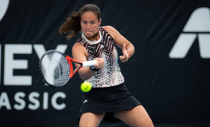 Mandatory Credit: Photo by Rob Prange Shutterstock (12751254bl) Daria Kasatkina of Russia in action during the second round of the 2022 Sydney Tennis Classic WTA, Tennis Damen 500 tennis tournament Sydney Tennis Classic, Day 3, Tennis, Olympic Park, Sydney, Australia - 12 Jan 2022 Sydney Tennis Classic, Day 3, Tennis, Olympic Park, Sydney, Australia - 12 Jan 2022 Copyright: xRobxPrange Shutterstockx 12751254bl