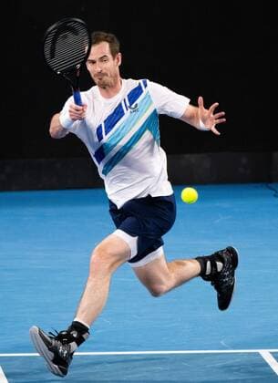 Mandatory Credit: Photo by Shutterstock (12757262do) Andy Murray in action during his round of 16 match Sydney Tennis Classic, Day 4, Tennis, Olympic Park, Sydney, Australia - 12 Jan 2022 Sydney Tennis Classic, Day 4, Tennis, Olympic Park, Sydney, Australia - 12 Jan 2022 Copyright: xShutterstockx 12757262do