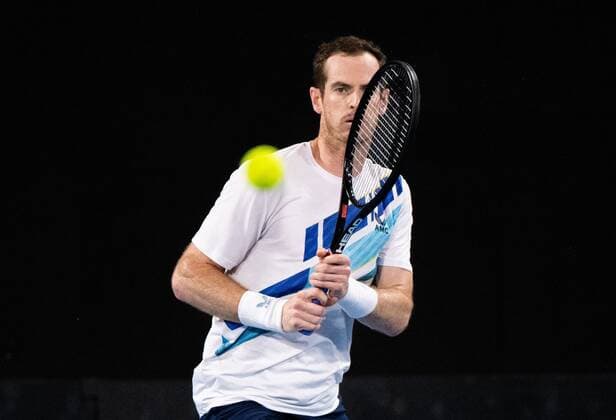 Mandatory Credit: Photo by Shutterstock (12757262dh) Andy Murray in action during his round of 16 match Sydney Tennis Classic, Day 4, Tennis, Olympic Park, Sydney, Australia - 12 Jan 2022 Sydney Tennis Classic, Day 4, Tennis, Olympic Park, Sydney, Australia - 12 Jan 2022 Copyright: xShutterstockx 12757262dh