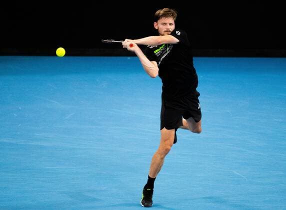 Mandatory Credit: Photo by Shutterstock (12757785t) David Goffin in action during his Quarter Final Match Sydney Tennis Classic, Day 5, Tennis, Olympic Park, Sydney, Australia - 13 Jan 2022 Sydney Tennis Classic, Day 5, Tennis, Olympic Park, Sydney, Australia - 13 Jan 2022 Copyright: xShutterstockx 12757785t