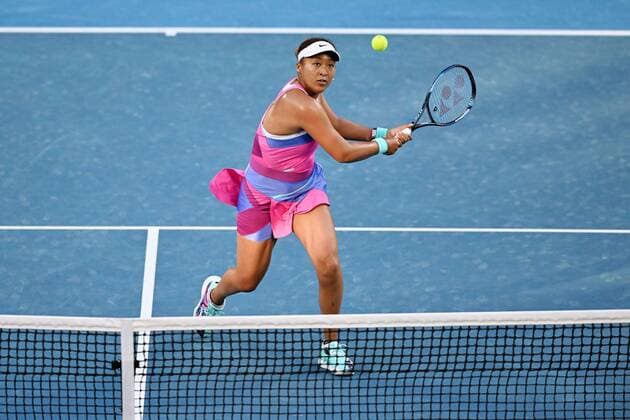 Mandatory Credit: Photo by James Gourley Shutterstock (12763717eg) Naomi Osaka during her second round match Australian Open, Day Three, Tennis, Melbourne Park, Melbourne, Australia - 19 Jan 2022 Australian Open, Day Three, Tennis, Melbourne Park, Melbourne, Australia - 19 Jan 2022 Copyright: xJamesxGourley Shutterstockx 12763717eg