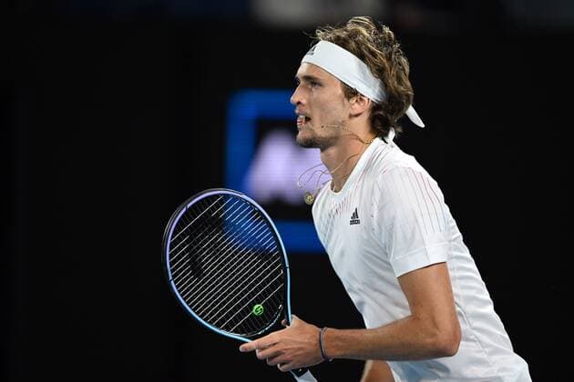 Mandatory Credit: Photo by James Gourley Shutterstock (12763717gf) Alexander Zverev during his second round match Australian Open, Day Three, Tennis, Melbourne Park, Melbourne, Australia - 19 Jan 2022 Australian Open, Day Three, Tennis, Melbourne Park, Melbourne, Australia - 19 Jan 2022 Copyright: xJamesxGourley Shutterstockx 12763717gf