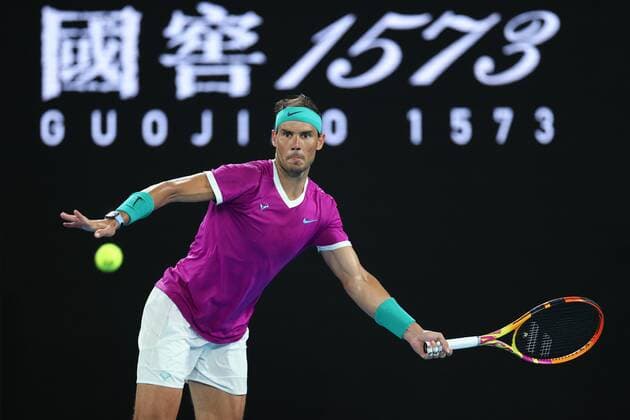 Mandatory Credit: Photo by Ella Ling Shutterstock (12765070dm) Rafael Nadal during his third round match Australian Open, Day Five, Tennis, Melbourne Park, Melbourne, Australia - 21 Jan 2022 Australian Open, Day Five, Tennis, Melbourne Park, Melbourne, Australia - 21 Jan 2022 Copyright: xEllaxLing Shutterstockx 12765070dm