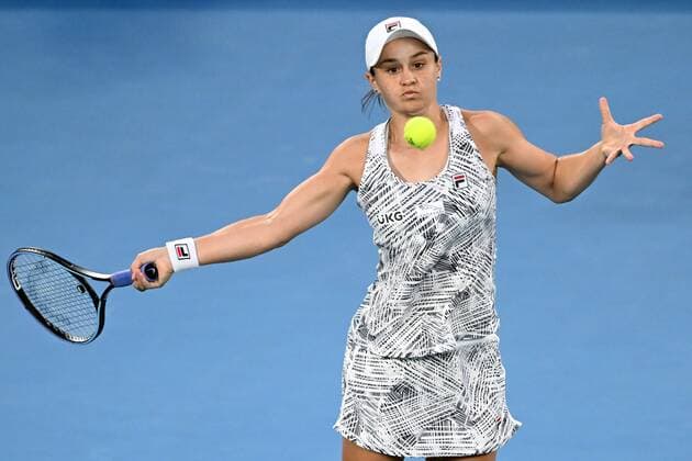Mandatory Credit: Photo by James Gourley Shutterstock (12778010o) Ashleigh Barty during the Women s Singles Final Australian Open, Day Thirteen, Tennis, Melbourne Park, Melbourne, Australia - 29 Jan 2022 Australian Open, Day Thirteen, Tennis, Melbourne Park, Melbourne, Australia - 29 Jan 2022 Copyright: xJamesxGourley Shutterstockx 12778010o
