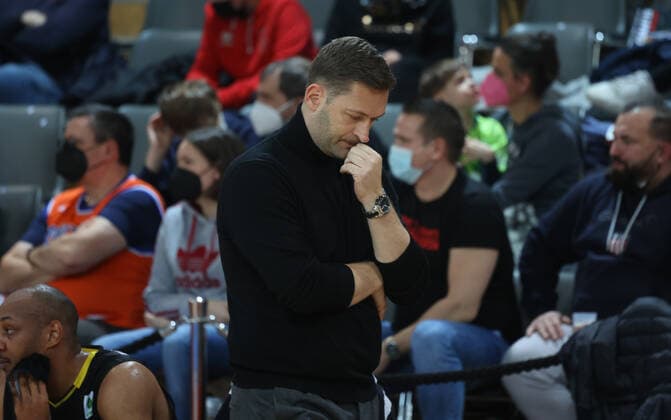 Kirchheims Coach Igor Perovic, Bayer Giants Leverkusen vs. VfL Kirchheim Knights, Basketball, 2. Bundesliga, 22. Spieltag, 29.01.2022, Bayer Giants Leverkusen vs. VfL Kirchheim Knights, Basketball, 2. Bundesliga, 22. Spieltag, 29.01.2022, Foto: EIBNER Joerg Niebergall Leverkusen Copyright: xJoergxNiebergall Eibner-Pressefox EP_JNL