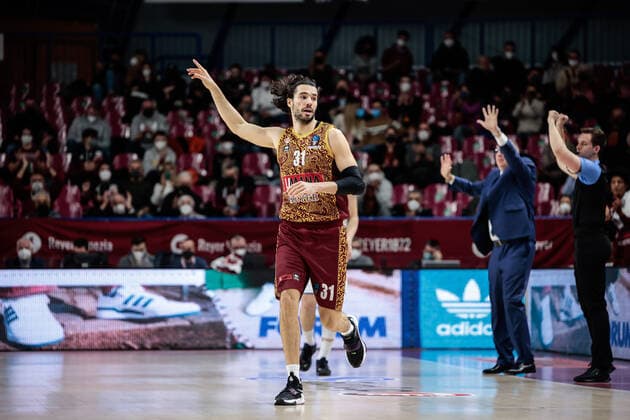 February 2, 2022, Venice, Italy: Venice, Italy, Palasport Taliercio, February 02, 2022, Michele Vitali (Umana Reyer Venezia) during Umana Reyer Venezia vs Ratiopharm Ulm - Basketball EuroCup Championship. Basketball EuroCup Championship - Umana Reyer Venezia vs Ratiopharm Ulm, Venice, Italy - ZUMAl164 20220202_zsa_l164_181 Copyright: xMattiaxRadonix