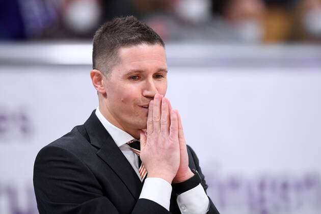 Jaka Lakovic (Head-Coach, Trainer Ratiopharm Ulm) , Basketball, Bundesliga, BBL, BG Goettingen - Ratiopharm Ulm , 12.02.2022, BG Goettingen - Ratiopharm Ulm, Basketball, Bundesliga, GER, BBL, 12.02.2022 Goettingen Copyright: xEibner-Pressefotox-xRolandxSippelx