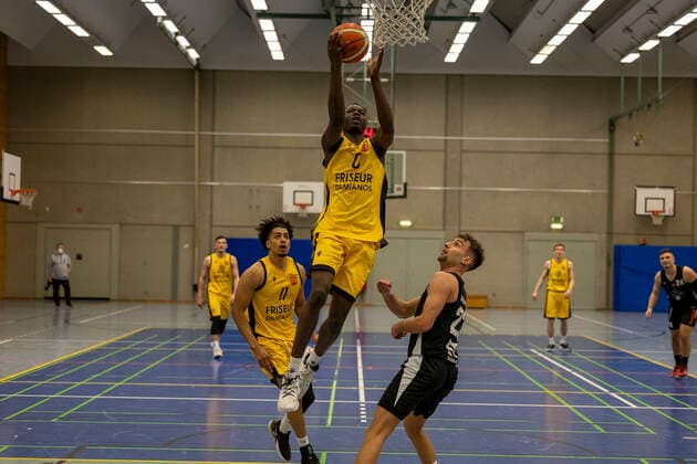 Bakary Dibba (SV 03 Tigers Tuebingen, 0)¨¨SV 03 Tigers Tuebingen vs. TSG Reutlingen Ravens, 1. Regionalliga, 1. Regionalliga Suedwest, 15. Spieltag, Spielzeit 2021 2022, 13.02.2022, ¨¨ SV 03 Tigers Tuebingen - TSG Reutlingen Ravens, 1. Regionalliga, 1. Regionalliga Suedwest, 15. Spieltag, Spielzeit 2021 2022, 13.02.2022 Tuebingen Copyright: xDennisxDuddek xEibnerxPressefotox EP_DDK