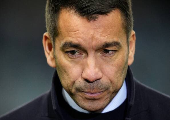 Mandatory Credit: Photo by Stuart Wallace Shutterstock (12843073cc) Rangers Manager Giovanni van Bronckhorst talks to media. Rangers v Red Star Belgrade, Europa League, Round of 16, First Leg, Football, Ibrox Stadium, Glasgow, UK - 10 Mar 2022 EDITORIAL USE ONLY No use with unauthorised audio, video, data, fixture lists, club league logos or live services. Online in-match use limited to 120 images, no video emulation. No use in betting, games or single club league player publications. Rangers v Red Star Belgrade, Europa League, Round of 16, First Leg, Football, Ibrox Stadium, Glasgow, UK - 10 Mar 2022 EDITORIAL USE ONLY No use with unauthorised audio, video, data, fixture lists, club league logos or live services. Online in-match use limited to 120 images, no video emulation. No use in betting, games or single club league player publications. Copyright: xStuartxWallace Shutterstockx 12843073cc