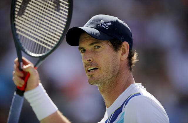 Mandatory Credit: Photo by Ella Ling Shutterstock (12845054aw) Andy Murray of GBR celebrates BNP Paribas Open, Tennis, Day 5, Indian Wells Tennis Garden, California, USA - 13 Mar 2022 BNP Paribas Open, Tennis, Day 5, Indian Wells Tennis Garden, California, USA - 13 Mar 2022 Copyright: xEllaxLing Shutterstockx 12845054aw