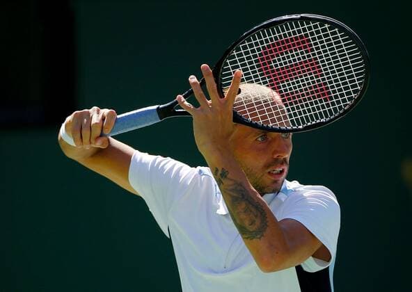 Mandatory Credit: Photo by Ella Ling Shutterstock (12845056aq) Dan Evans of Great Britain in action BNP Paribas Open, Tennis, Day 6, Indian Wells Tennis Garden, California, USA - 14 Mar 2022 BNP Paribas Open, Tennis, Day 6, Indian Wells Tennis Garden, California, USA - 14 Mar 2022 Copyright: xEllaxLing Shutterstockx 12845056aq