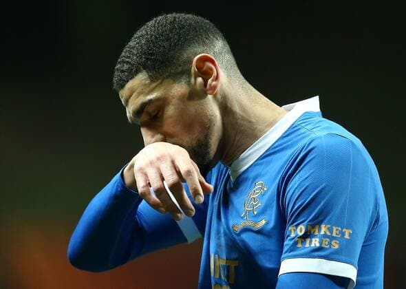 Mandatory Credit: Photo by Michael Zemanek Shutterstock (12885087ac) Leon Balogun of Rangers reacts Braga v Rangers, UEFA Europa League, Quarter Final, First Leg, Football, Estadio Municipal de Braga, Braga, Portugal - 07 Apr 2022 EDITORIAL USE ONLY No use with unauthorised audio, video, data, fixture lists, club league logos or live services. Online in-match use limited to 120 images, no video emulation. No use in betting, games or single club league player publications. Braga v Rangers, UEFA Europa League, Quarter Final, First Leg, Football, Estadio Municipal de Braga, Braga, Portugal - 07 Apr 2022 EDITORIAL USE ONLY No use with unauthorised audio, video, data, fixture lists, club league logos or live services. Online in-match use limited to 120 images, no video emulation. No use in betting, games or single club league player publications. Copyright: xMichaelxZemanek Shutterstockx 12885087ac