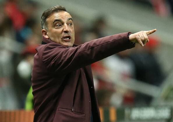 Mandatory Credit: Photo by Michael Zemanek Shutterstock (12885087an) Carlos Carvalhal manager of Sporting Braga Braga v Rangers, UEFA Europa League, Quarter Final, First Leg, Football, Estadio Municipal de Braga, Braga, Portugal - 07 Apr 2022 EDITORIAL USE ONLY No use with unauthorised audio, video, data, fixture lists, club league logos or live services. Online in-match use limited to 120 images, no video emulation. No use in betting, games or single club league player publications. Braga v Rangers, UEFA Europa League, Quarter Final, First Leg, Football, Estadio Municipal de Braga, Braga, Portugal - 07 Apr 2022 EDITORIAL USE ONLY No use with unauthorised audio, video, data, fixture lists, club league logos or live services. Online in-match use limited to 120 images, no video emulation. No use in betting, games or single club league player publications. Copyright: xMichaelxZemanek Shutterstockx 12885087an