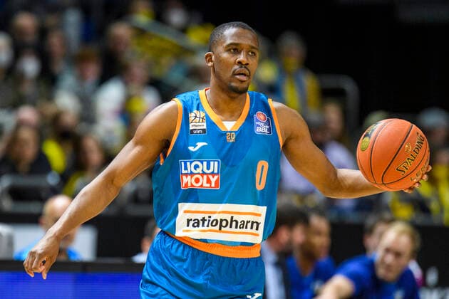 Semaj Christon (ratiopharm Ulm, 0), Freisteller GER, Alba Berlin vs rationpharm ulm, BBL, Basketball - Bundesliga - Maenner, 31. Spieltag, Saison 2021 2022, 15.04.2022, GER, Alba Berlin vs rationpharm ulm, BBL, Basketball - Bundesliga - Maenner, 31. Spieltag, Saison 2021 2022, 15.04.2022, Berlin Copyright: xEibner-Pressefoto UwexKochx EP_UKH