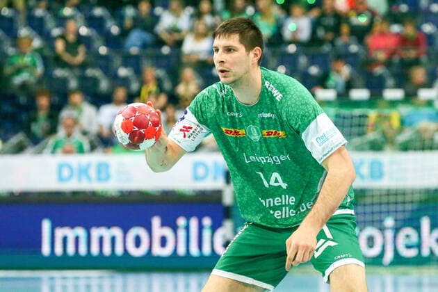 Leipzig, 28.04.2022, QUARTERBACK Immobilien ARENA Leipzig, Handball, Männer, Saison 2021 2022, LIQUI MOLY HBL, Nachholspiel 21. Spieltag , SC DHfK - Rhein-Neckar Löwen , Im Bild: Marko Mamic (14, Leipzig) ,
