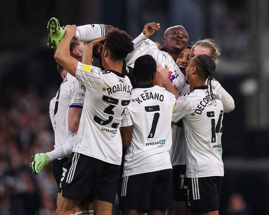 Mandatory Credit: Photo by Will Cooper JMP Shutterstock (12921095bm) Jean Michael Seri of Fulham celebrates scoring their sides sixth goal of the game Fulham v Luton Town, UK - 02 May 2022 EDITORIAL USE ONLY No use with unauthorised audio, video, data, fixture lists (outside the EU), club league logos or live services. Online in-match use limited to 45 images (+15 in extra time). No use to emulate moving images. No use in betting, games or single club league player publications services. Fulham v Luton Town, UK - 02 May 2022 EDITORIAL USE ONLY No use with unauthorised audio, video, data, fixture lists (outside the EU), club league logos or live services. Online in-match use limited to 45 images (+15 in extra time). No use to emulate moving images. No use in betting, games or Copyright: xWillxCooper JMP Shutterstockx 12921095bm