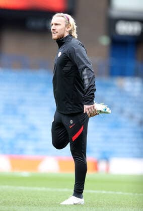 RB Leipzig - Training 04.05.2022 Glasgow, 04.05.2022, Ibrox Stadium, Fussball, UEFA Europa League, Matchday-1, Training RB Leipzig vor dem Halbfinale , RB Leipzig vs. Rangers FC Glasgow , Im Bild; Emil Forsberg (10, RB Leipzig). , UEFA regulations prohibit any use of photographs as image sequences and or quasi-video.