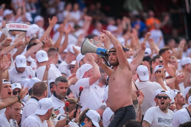 Anheizer der Eintracht, Eintracht Frankfurt vs. Glasgow Rangers, Fussball, Europa League, Finale, Saison 2021 2022, 18.05.2022, Eintracht Frankfurt vs. Glasgow Rangers, Fussball, Europa League, Finale, Saison 2021 2022, 18.05.2022 Sevilla Copyright: xEibner-Pressefotox EP_MBL