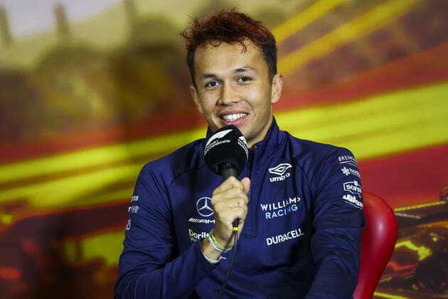 ALBON Alexander (tha), Williams Racing FW44, portrait, press conference, PK, Pressekonferenz during the Formula 1 Pirelli Grand Premio de Espana 2022, 6th round of the 2022 FIA Formula One World Championship, WM, Weltmeisterschaft on the Circuit de Barcelona-Catalunya, from May 20 to 22, 2022 in Montmelo, Spain - F1 - SPANISH GRAND PRIX 2022 DPPI Panoramic 00122015_GOOD7548.JPG_