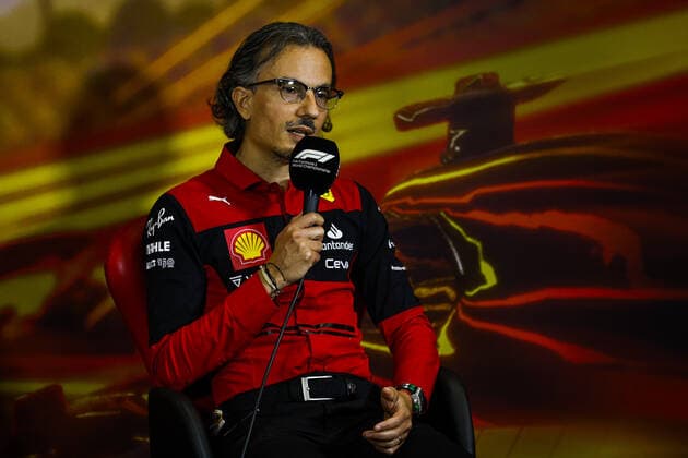 MEKIES Laurent (fra), Racing Director of the Scuderia Ferrari, portrait, press conference, PK, Pressekonferenz during the Formula 1 Pirelli Grand Premio de Espana 2022, 6th round of the 2022 FIA Formula One World Championship, WM, Weltmeisterschaft on the Circuit de Barcelona-Catalunya, from May 20 to 22, 2022 in Montmelo, Spain - F1 - SPANISH GRAND PRIX 2022 DPPI Panoramic 00122015__R5_9951.JPG_