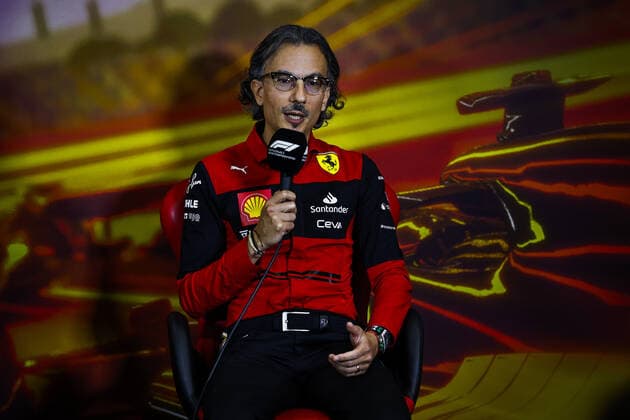 MEKIES Laurent (fra), Racing Director of the Scuderia Ferrari, portrait, press conference, PK, Pressekonferenz during the Formula 1 Pirelli Grand Premio de Espana 2022, 6th round of the 2022 FIA Formula One World Championship, WM, Weltmeisterschaft on the Circuit de Barcelona-Catalunya, from May 20 to 22, 2022 in Montmelo, Spain - F1 - SPANISH GRAND PRIX 2022 DPPI Panoramic 00122015__R5_9941.JPG_