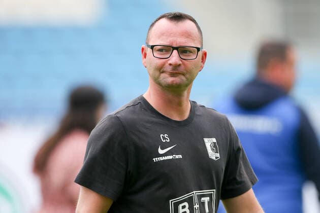 Chemnitz, 21.05.2022, Stadion - An der Gellertstraße, Fußball, Männer, Saison 2021 2022, Sachsenpokal, Finale, Chemnitzer FC - BSG Chemie Leipzig 2:1 (1:1) , Im Bild: Co-Trainer Christian Sobottka (Chemie) ,