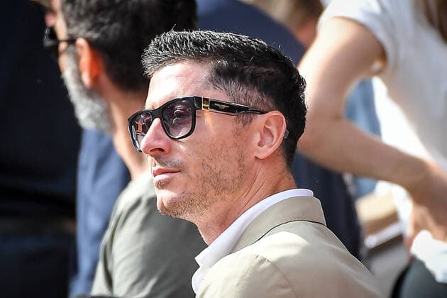 Tennis, French Open, Finale, Damen, Robert Lewandoski unter den Zuschauern June 5, 2022, Paris, France, France: Robert LEWANDOWSKI during the Day fifteen of Roland-Garros 2022, French Open 2022, Grand Slam tennis tournament at the Roland-Garros stadium on June 05, 2022 in Paris, France. Paris France - ZUMAm308 20220605_zsp_m308_031 Copyright: xMatthieuxMirvillex