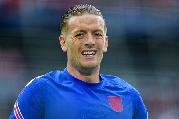 Mandatory Credit: Photo by Javier Garcia Shutterstock (12975315f) England goalkeeper Jordan Pickford warms up Germany v England, UEFA Nations League, Group C, International Football, Allianz Arena, Munich, Germany - 07 Jun 2022 EDITORIAL USE ONLY No use with unauthorised audio, video, data, fixture lists, club league logos or live services. Online in-match use limited to 120 images, no video emulation. No use in betting, games or single club league player publications. Germany v England, UEFA Nations League, Group C, International Football, Allianz Arena, Munich, Germany - 07 Jun 2022 EDITORIAL USE ONLY No use with unauthorised audio, video, data, fixture lists, club league logos or live services. Online in-match use limited to 120 images, no video emulation. No use in betting, games or single club league player publications. Copyright: xJavierxGarcia Shutterstockx 12975315f