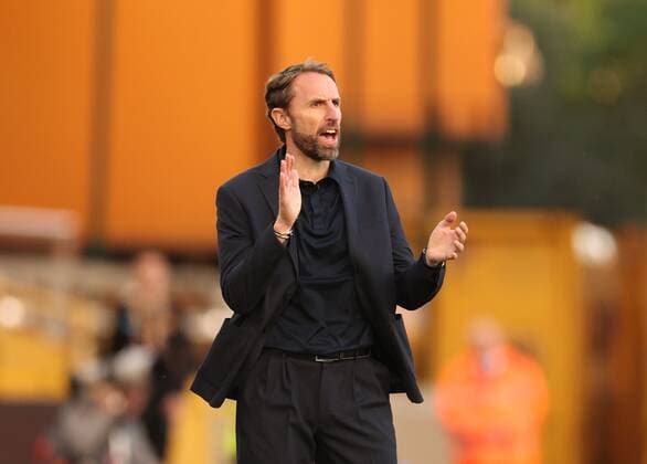 Mandatory Credit: Photo by Ryan Browne Shutterstock (12979657bf) Gareth Southgate manager of England. England v Italy, UEFA Nations League, Group A3, International Football, Molineux, Wolverhampton, UK - 11 Jun 2022 EDITORIAL USE ONLY No use with unauthorised audio, video, data, fixture lists, club league logos or live services. Online in-match use limited to 120 images, no video emulation. No use in betting, games or single club league player publications. England v Italy, UEFA Nations League, Group A3, International Football, Molineux, Wolverhampton, UK - 11 Jun 2022 EDITORIAL USE ONLY No use with unauthorised audio, video, data, fixture lists, club league logos or live services. Online in-match use limited to 120 images, no video emulation. No use in betting, games or single club league player publications. Copyright: xRyanxBrowne Shutterstockx 12979657bf
