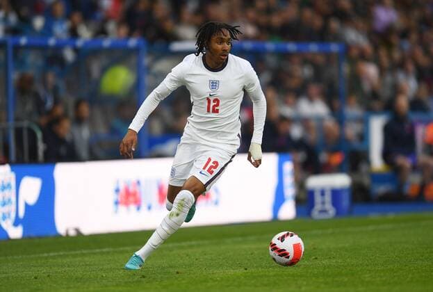 Mandatory Credit: Photo by Anna Gowthorpe Shutterstock (12983338l) Djed Spence of England England U21, U 21 v Slovenia U21, UEFA U21 European Championship, EM, Europameisterschaft 2023 Qualifying, Group G, International Football, John Smith s Stadium, Huddersfield, UK - 13 Jun 2022 EDITORIAL USE ONLY No use with unauthorised audio, video, data, fixture lists, club league logos or live services. Online in-match use limited to 120 images, no video emulation. No use in betting, games or single club league player publications. England U21 v Slovenia U21, UEFA U21 European Championship 2023 Qualifying, Group G, International Football, John Smith s Stadium, Huddersfield, UK - 13 Jun 2022 EDITORIAL USE ONLY No use with unauthorised audio, video, data, fixture lists, club league logos or live services. Online in-match use limited to 120 images, no video emulation. No use in betting, games or single club league player publications. Copyright: xAnnaxGowthorpe Shutterstockx 12983338l
