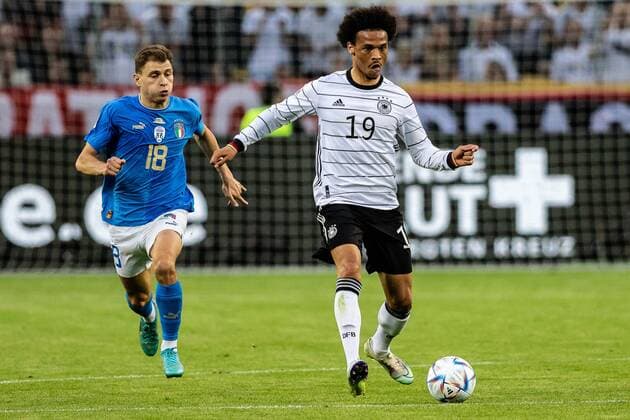 GER, Deutschland Germany vs. Italien Italy, Fussball, Laenderspiel, UEFA Nations League Division A, Gruppe 3, 2022 2023, 14.06.2022, DFB DFL regulations prohibit any use of photographs as image sequences and or quasi-video. GER, Deutschland Germany vs. Italien Italy, Fussball, Laenderspiel, UEFA Nations League Division A, Gruppe 3, 2022 2023, 14.06.2022 Moenchengladbach Copyright: xEibner-Pressefoto RogerxBuerkex EP_EER