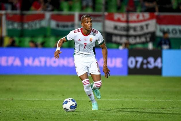 June 7, 2022, Cesena, Italy: Cesena, Italy, Dino Manuzzi stadium, June 07, 2022, Hungary s Loic Nego Portrait In action during Italy vs Hungary (portraits archive) - football UEFA Nations League match. football UEFA Nations League match - Italy vs Hungary (portraits archive), Cesena, Italy - ZUMAl164 20220607_zsa_l164_361 Copyright: xEttorexGriffonix