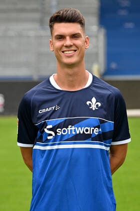 29.06.2022, xfux, Fussball 2.Bundesliga, SV Darmstadt 98 Fototermin Porträttermin 2022 23 xptt, emonline, emspor, v.l. Mathias Honsak, SV Darmstadt 98, 2.BL, Porträttermin 2022 2023, zautz (DFL DFB REGULATIONS PROHIBIT ANY USE OF PHOTOGRAPHS as IMAGE SEQUENCES and or QUASI-VIDEO) Darmstadt