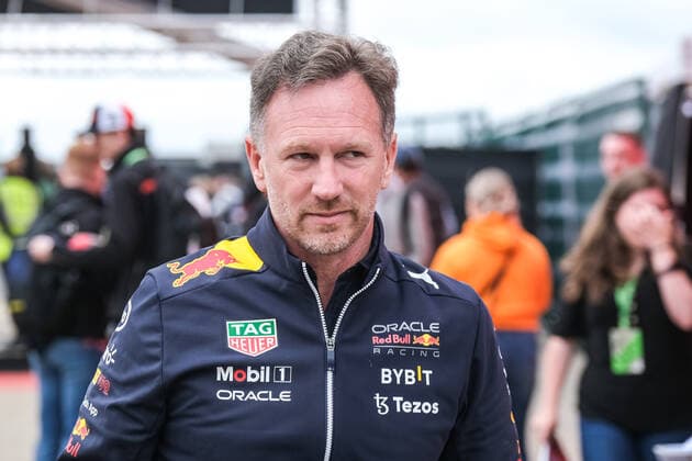 Christian Horner (Oracle Red Bull Racing, Teamchef) im Paddock, Großer Preis von Großbritannien, Silverstone, Motorsport, Formel 1, Großer Preis von Großbritannien, Silverstone, Motorsport, Formel 1, Foto: Knab Eibner Towcester Copyright: xEibner-Pressefotox