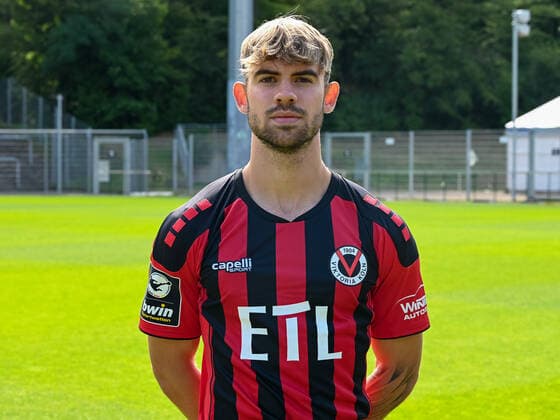 Ben Hompesch; Viktoria Koeln. Viktoria Koeln, 3. Bundesliga, Fussball, Portraettermin 2022 23, Portraet, Saison 2022 2023, 08.07.2022 Viktoria Koeln, 3. Bundesliga, Fussball, Portraettermin 2022 2023, Portraet, Saison 2022 2023, 08.07.2022 Koeln Copyright: xEibner-Pressefotox EP_THR