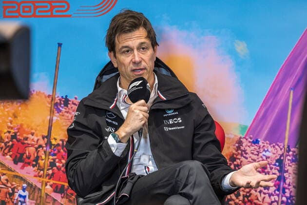 09.07.2022, Red Bull Ring, Spielberg, AUT, FIA, Formel 1, Grosser Preis von Österreich, Pressekonferenz, im Bild Toto Wolff (Teamchef Mercedes) Toto Wolff (Team Principal Mercedes) during a press conference, PK, Pressekonferenz for the Austrian FIA Formula One Grand Prix at the Red Bull Ring in Spielberg, Austria on 2022 07 09. Pictures 2022, PhotoCredit: Johann Groder Spielberg